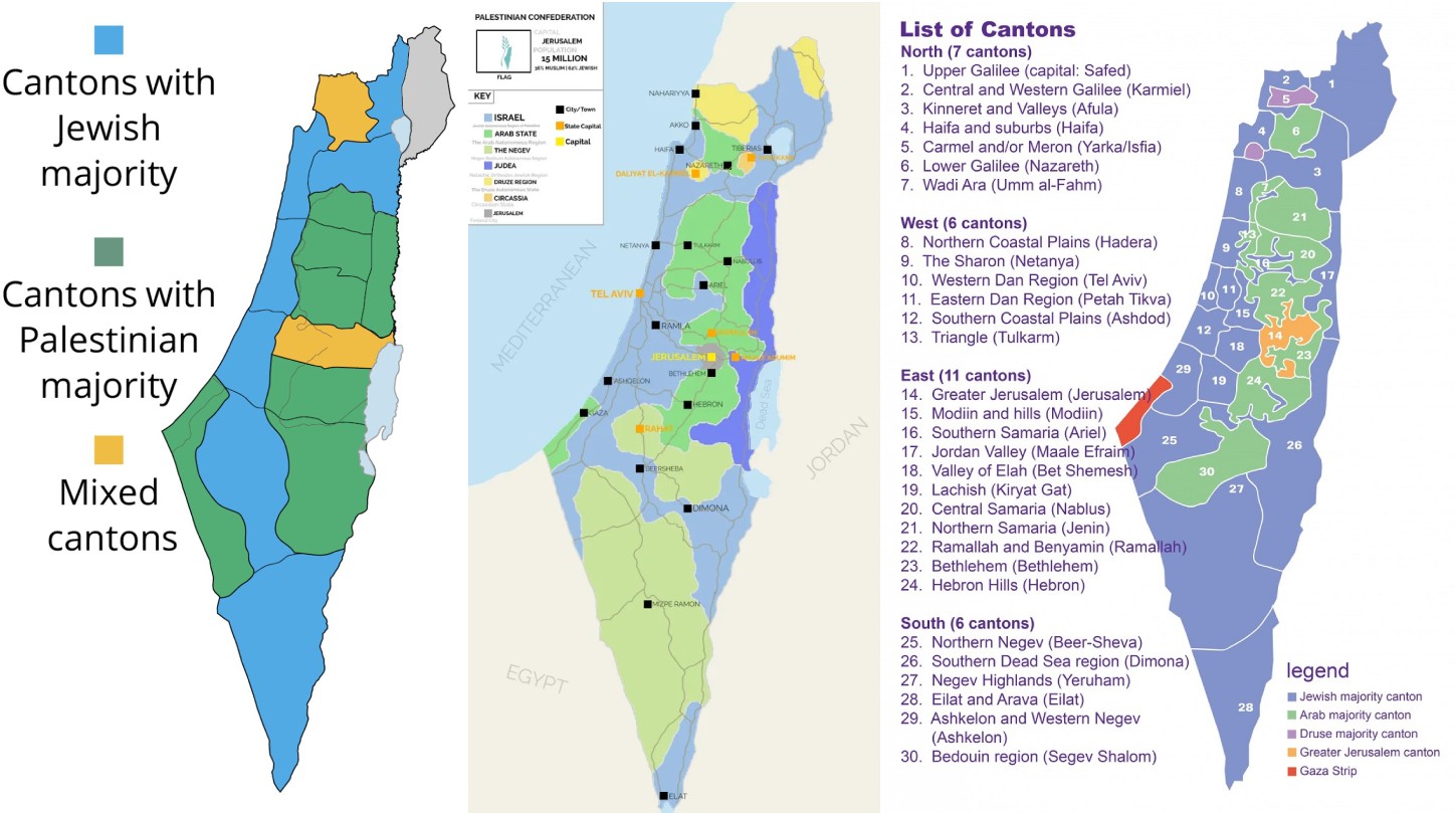 Une solution fédérale pour Israël et la Palestine : proposition d’intégration progressive