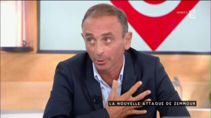 Zemmour lors d’une interview sur l’attaque récente.