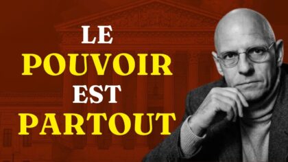 Portrait d’homme avec texte Le pouvoir est partout
