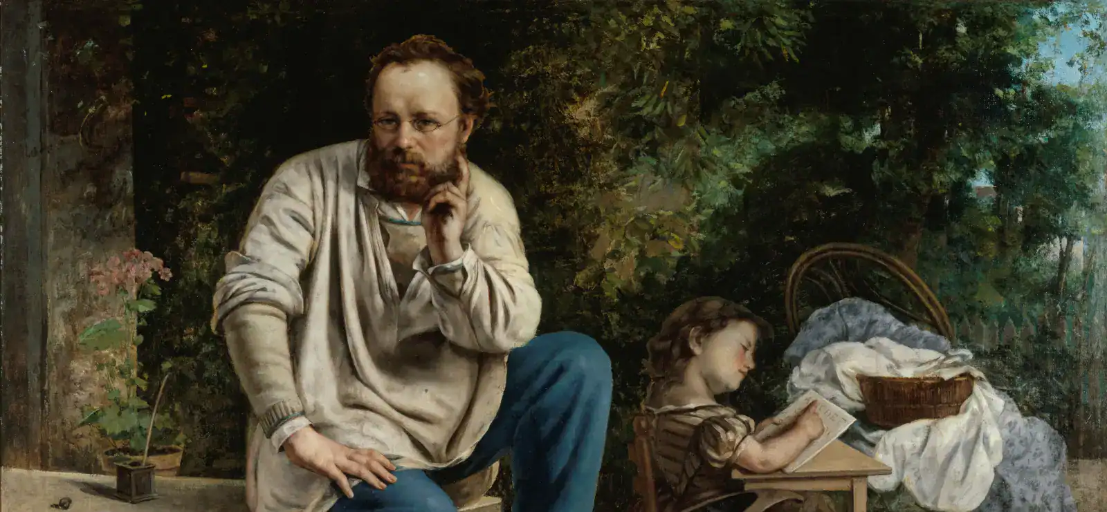 Proudhon et ses enfants, par son ami Gustave Courbet