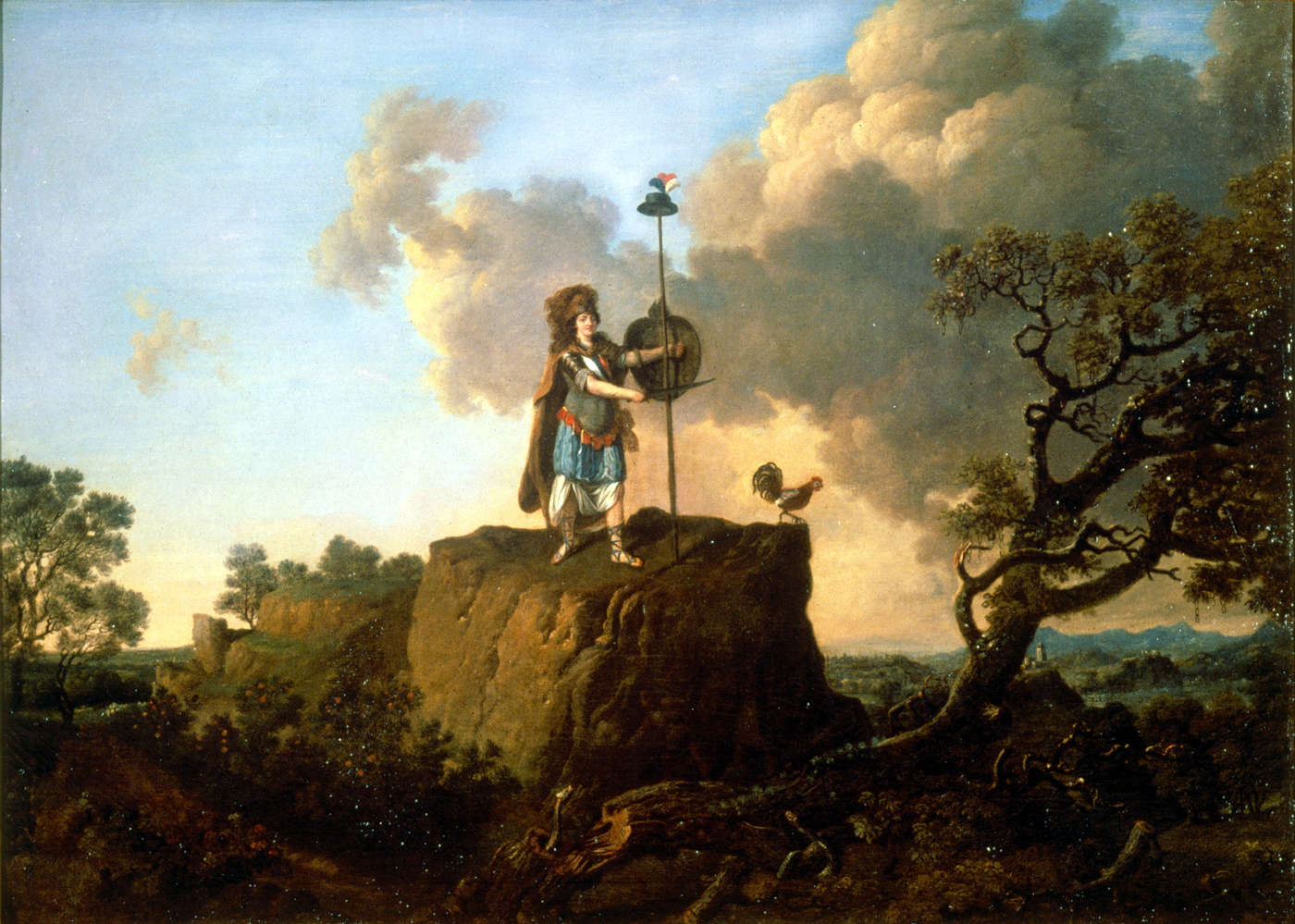 Le tableau Le Triomphe de la Liberté, peint vers 1790 par l'artiste versaillais Colinart.
